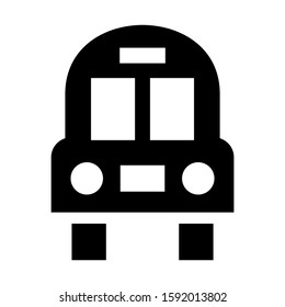 school bus icon isolated sign symbol vector illustration - high quality black style vector icons
