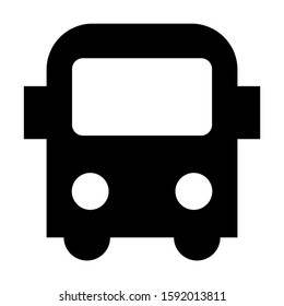 school bus icon isolated sign symbol vector illustration - high quality black style vector icons
