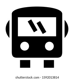 school bus icon isolated sign symbol vector illustration - high quality black style vector icons
