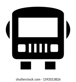 school bus icon isolated sign symbol vector illustration - high quality black style vector icons
