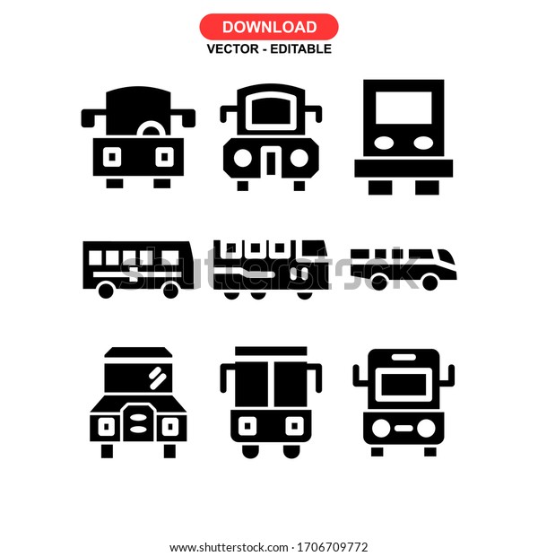 school bus icon or logo isolated sign symbol\
vector illustration - Collection of high quality black style vector\
icons\
