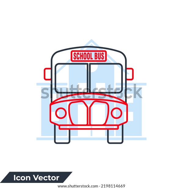 school bus\
icon logo vector illustration. school bus transportation symbol\
template for graphic and web design\
collection