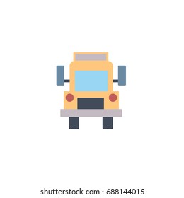 School bus icon in modern flat style.
