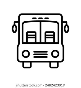 School Bus Icon Set Transportation Illustrations for Education and Safety