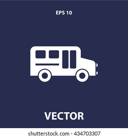 school bus icon. school bus sign