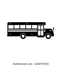 School bus icon simple design