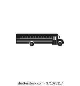 School bus icon. Transport sign.