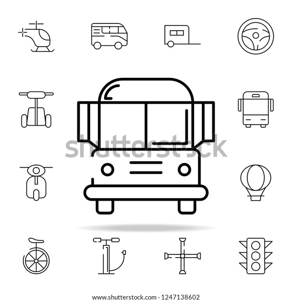 school bus icon. transportation icons universal
set for web and mobile