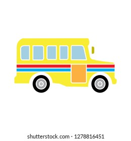 school bus icon- transportation symbol-truck illustration-schoolbus vector-automobile symbol