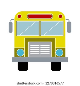 school bus icon- transportation symbol-truck illustration-schoolbus vector-automobile symbol