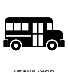 School bus icon for transporting students