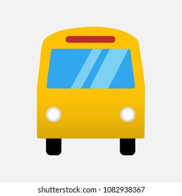 School bus icon. Vector.