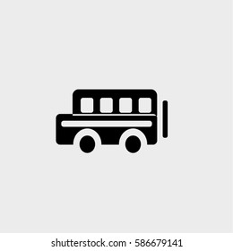 school bus icon vector