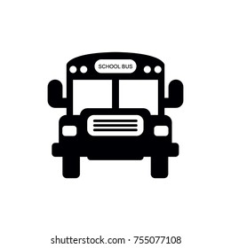 School Bus Icon Vector Stock Vector (Royalty Free) 755077108 | Shutterstock