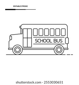 School Bus Icon Vector Design.