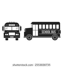 School Bus Icon Vector Design.