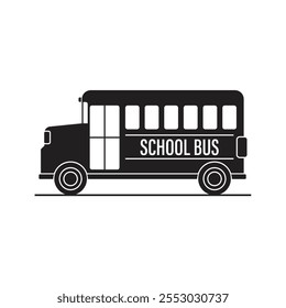 School Bus Icon Vector Design.