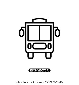 School bus icon vector illustration logo template for many purpose. Isolated on white background.