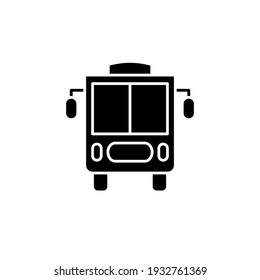 Plantilla de logotipo de ilustración de vector de icono de bus escolar para muchos fines. Aislado sobre fondo blanco.