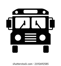 School Bus Icon Vector illustration