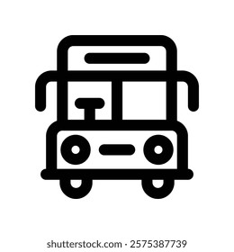 school bus icon. vector line icon for your website, mobile, presentation, and logo design.