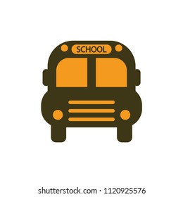 school bus icon vector sign symbol