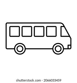 Icono de bus escolar que puede modificar o editar fácilmente 