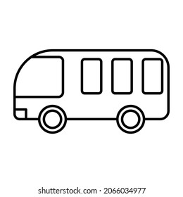  Icono de bus escolar que puede modificar o editar fácilmente 