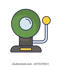 Icono de autobús escolar con fondo blanco Vector ilustración de stock