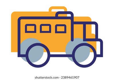 school bus icon,Bus Icon Vector Template Flat Design,Schoolbus outline icon. Vector thin line illustration of a school bus or public transport,