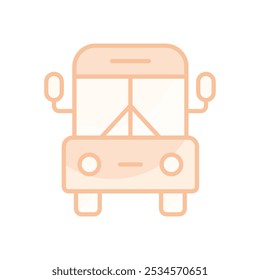 Conjunto de iconos de autobús escolar cinco diferentes estilos de Vector ilustración de stock