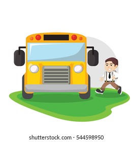 school bus illustration design