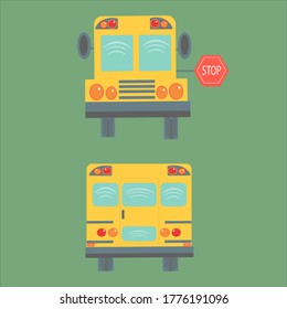School bus illustration, made with vector