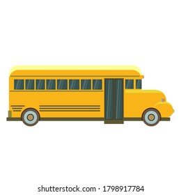 school bus isolated on white background