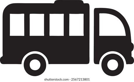 A school bus isolated on white 