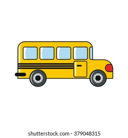 School bus isolated on a white background