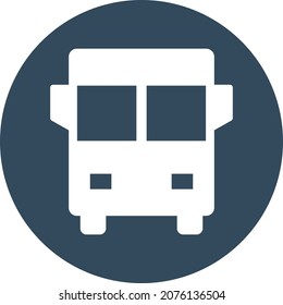 School Bus Isolated Vector icon which can easily modify or edit


