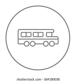 School bus line icon.