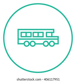 School bus line icon.