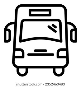 School bus line icon, school concept, autobus for students sign on white background, bus for pupil icon in outline style mobile concept web design. Vector graphics.