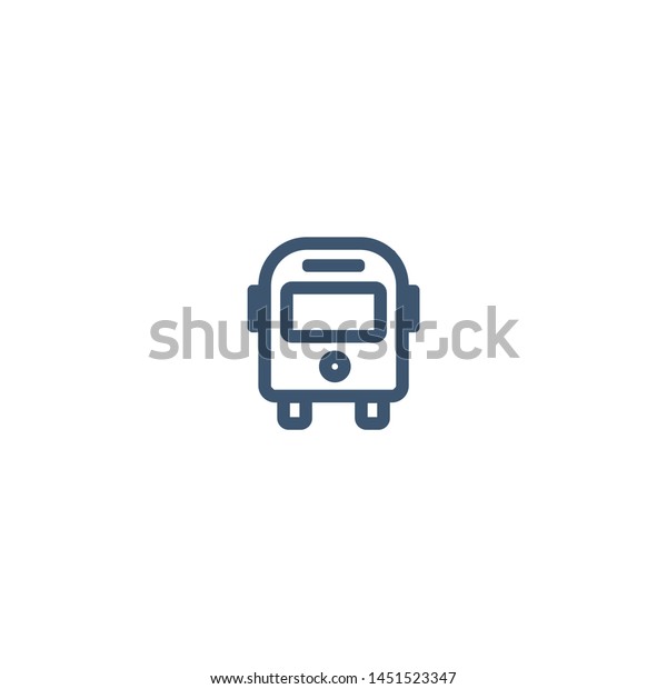 School bus line icon\
design