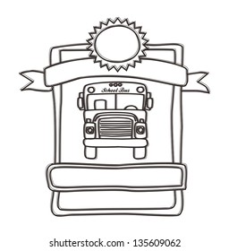 school bus line ribbon