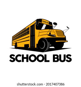 School Bus Logo Design Brand Vector