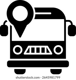School Bus New Creative Vector Icon Design