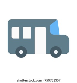 school bus on isolated background