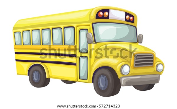 School Bus Perspective View Stock Vector (Royalty Free) 572714323