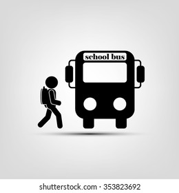 school bus, pupil