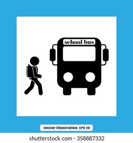 school bus, pupil