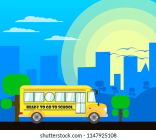 School Bus Ready to go to School