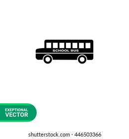 School bus simple icon